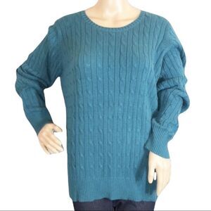St John’s Bay Jewel / Teal Green Loose Knit Sweater XL